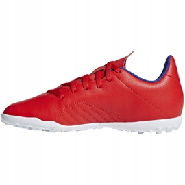 Zapatillas de fútbol adidas X 18.4 Tf Jr rojas BB9417 multicolor rojo 2