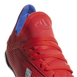 Zapatillas de fútbol adidas X 18.3 Tf Jr rojas BB9403 multicolor rojo 5