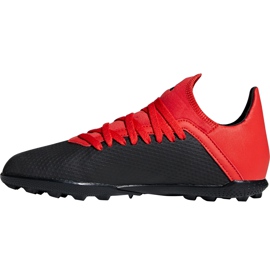 Botas de fútbol adidas X 18.3 Tf Jr BB9402 negro negro 2
