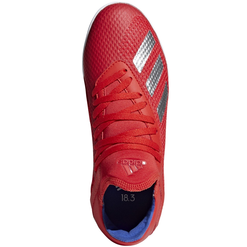 Zapatillas de fútbol Adidas X 18.3 In Jr. rojas BB9396 multicolor rojo 1