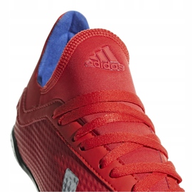Zapatillas de fútbol adidas X 18.3 Tf Jr rojas BB9403 multicolor rojo 4