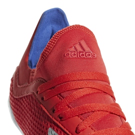 Zapatillas de fútbol Adidas X 18.3 In Jr. rojas BB9396 multicolor rojo 4
