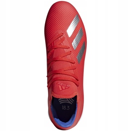 Zapatillas de fútbol adidas X 18.3 Tf rojas BB9399 multicolor rojo 1