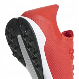 Zapatillas de fútbol adidas X 18.3 Tf rojas BB9399 multicolor rojo 4