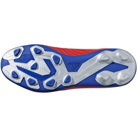 Zapatillas de fútbol Adidas X 18.4 FxG Jr rojas BB9379 multicolor rojo 6