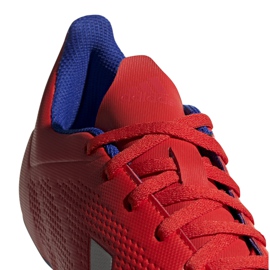 Zapatillas de fútbol Adidas X 18.4 Fg rojas BB9376 multicolor rojo 4