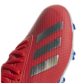 Adidas X 18.3 Fg Jr rojo zapatos de fútbol BB9371 multicolor 3