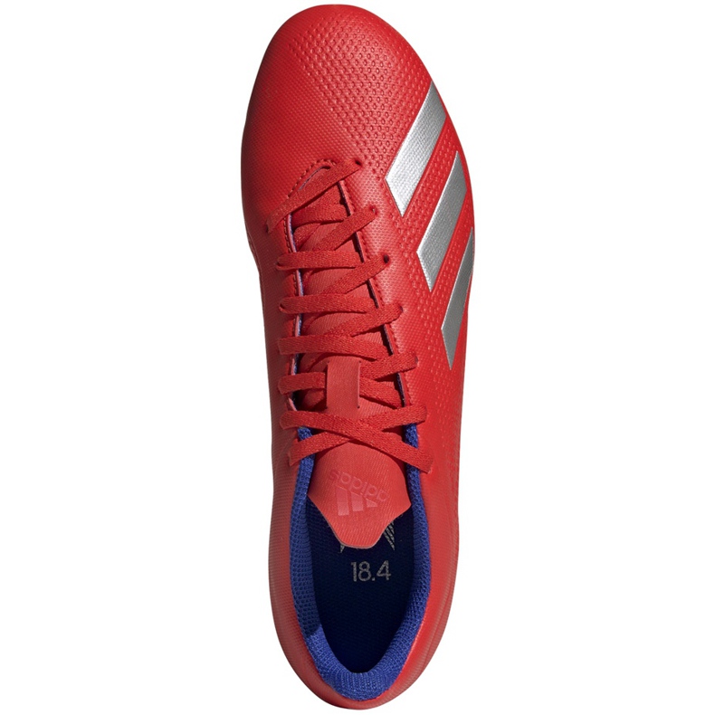 Zapatillas de fútbol Adidas X 18.4 Fg rojas BB9376 multicolor rojo 1
