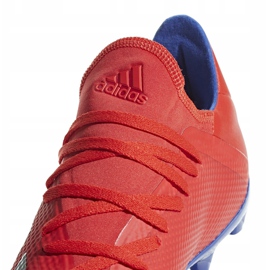 Zapatillas de fútbol Adidas X 18.3 Fg rojas BB9367 multicolor rojo 3