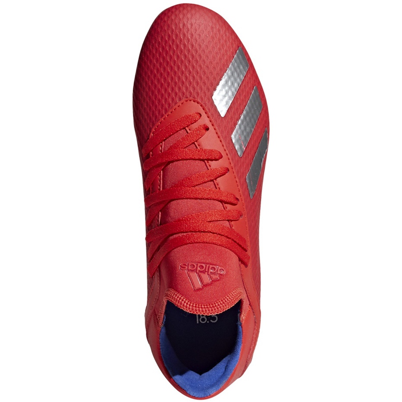 Adidas X 18.3 Fg Jr rojo zapatos de fútbol BB9371 multicolor 1