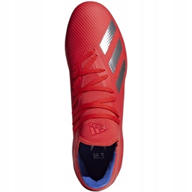 Zapatillas de fútbol Adidas X 18.3 Fg rojas BB9367 multicolor rojo 1