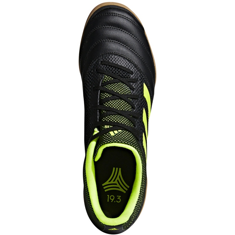 Zapatillas de fútbol adidas Copa 19.3 In Sala negro amarillo BB8093 1