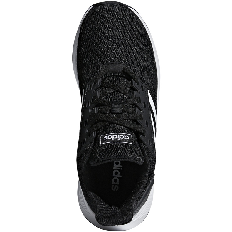 Zapatillas adidas Duramo 9 K para niños negras y blancas BB7061 blanco negro 1