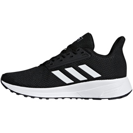 Zapatillas adidas Duramo 9 K para niños negras y blancas BB7061 blanco negro 2