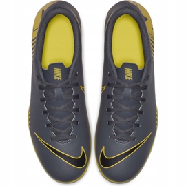 Zapatos de fútbol Nike Mercurial Vapor 12 Club Mg AH7378 070 gris, amarillo gris 2