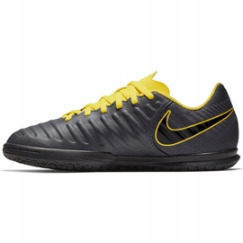 Zapatillas de fútbol Nike Tiempo Legend 7 Club Ic Jr AH7260 070 negro gris 1