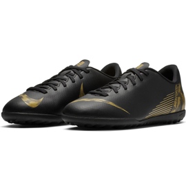 Zapatillas de fútbol Nike Mercurial Vapor X 12 Club Tf Jr AH7355 077 multicolor negro 3