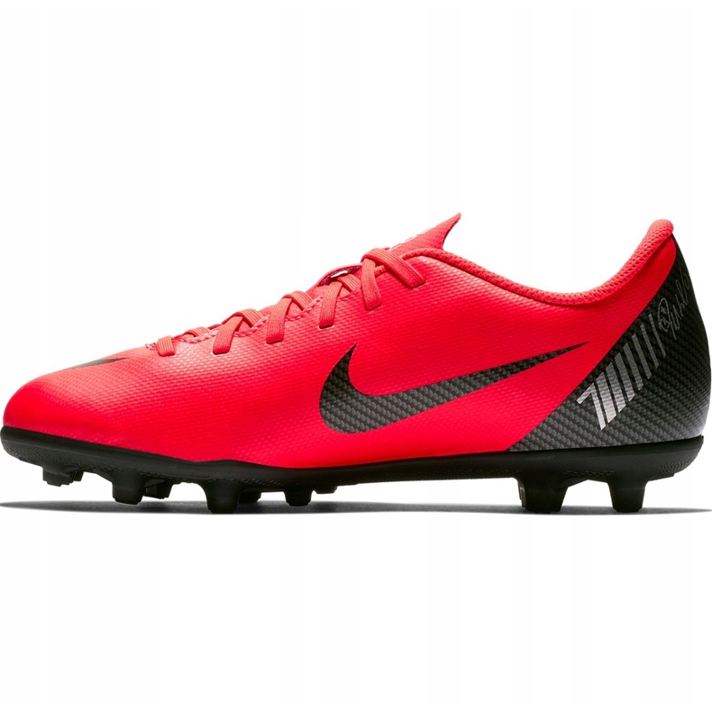 Calzado de fútbol Nike Mercurial Vapor 12 Club Gs CR7 FG / MG Jr AJ3095 600 multicolor rojo 1