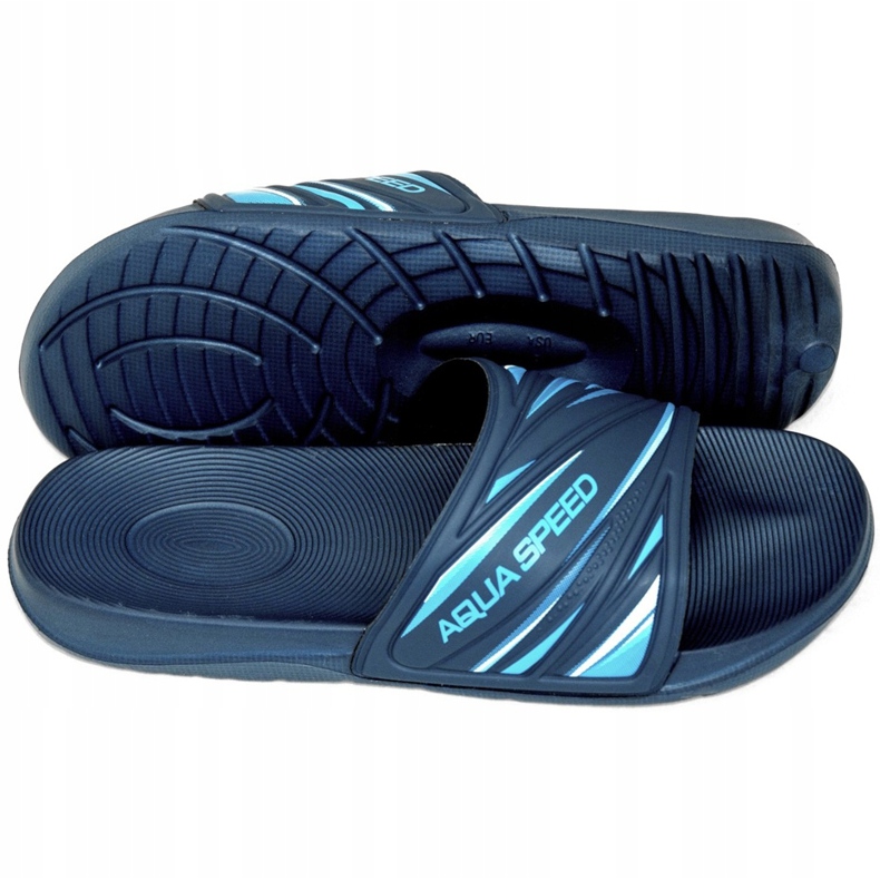 Zapatillas de piscina para hombre Aqua-Speed ​​Idaho col.10 azul marino 1