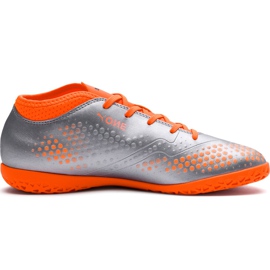 Zapatos de fútbol Puma One 4 Syn It Junior gris-naranja 104783 01 multicolor plata 2