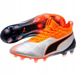 Botas de fútbol Puma One 1 Syn Fg Ag 104722 01 naranja 4