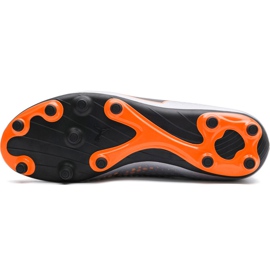 Zapatos de fútbol Puma One 4 Syn Fg gris-naranja 104749 01 multicolor plata 5