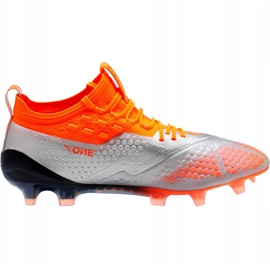 Botas de fútbol Puma One 1 Syn Fg Ag 104722 01 naranja 1