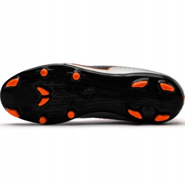 Zapatos de fútbol Puma One 3 Lth Fg gris-naranja 104743 01 multicolor 4