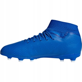 Las botas de fútbol adidas Nemeziz 18.3 Fg Jr DB2351 multicolor azul 2