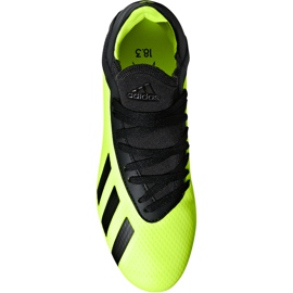 Botas de fútbol adidas X 18.3 Fg Jr DB2418 multicolor verde 2