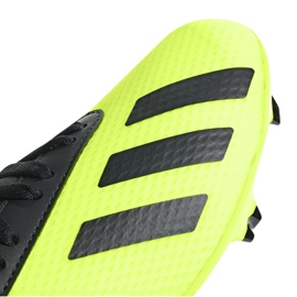 Botas de fútbol adidas X 18.3 Fg Jr DB2418 multicolor verde 3