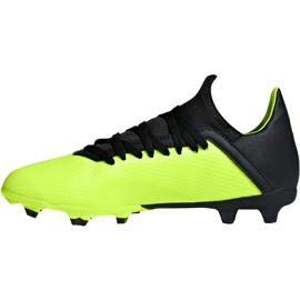 Botas de fútbol adidas X 18.3 Fg Jr DB2418 multicolor verde 1