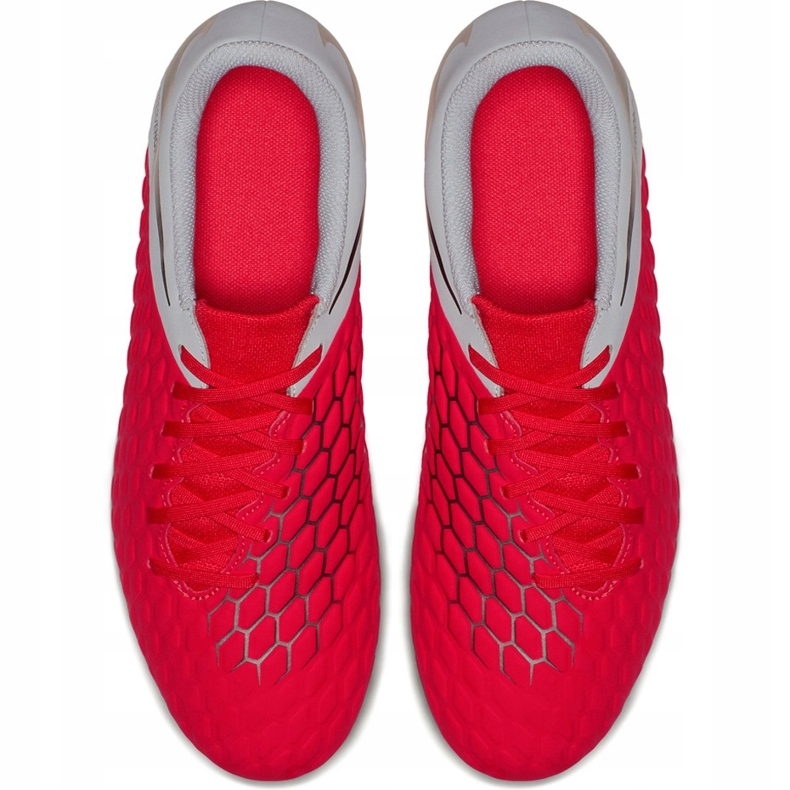 Calzado de fútbol Nike Hypervenom Phantom 3 Club Fg Jr AJ4146 600 multicolor rojo 1