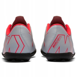 Zapatos de fútbol Nike Mercurial Vapor X 12 Club Tf Jr AH7355 060 multicolor gris 4