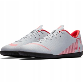 Zapatillas de fútbol Nike Mercurial Vapor X 12 Club Ic Jr AH7354 060 multicolor gris 3