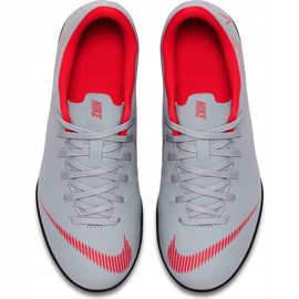 Zapatos de fútbol Nike Mercurial Vapor X 12 Club Tf Jr AH7355 060 multicolor gris 1