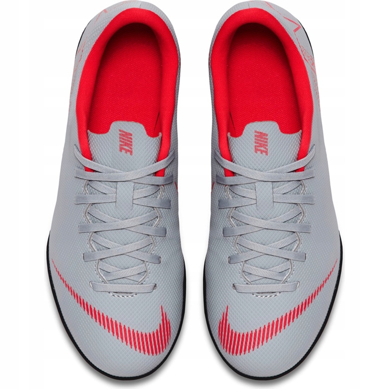 Zapatos de fútbol Nike Mercurial Vapor X 12 Club Tf Jr AH7355 060 multicolor gris 1