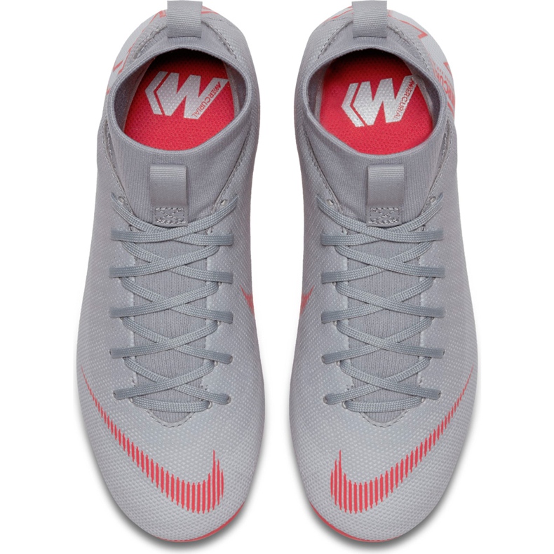 Zapatos de fútbol Nike Mercurial Superfly 6 Academy Mg Jr AH7337 060 gris plata 1