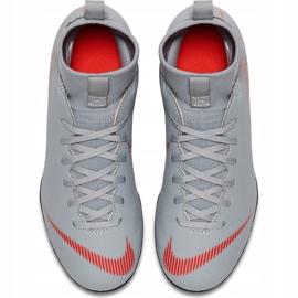 Zapatos de fútbol Nike Mercurial Superfly 6 Club Mg Jr AH7339 060 blanco gris 1
