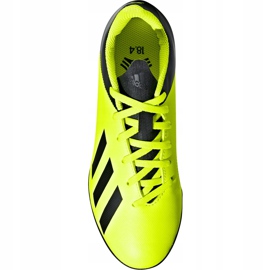 Las botas de fútbol adidas X Tango 18.4 Tf Jr DB2435 amarillo amarillo 1