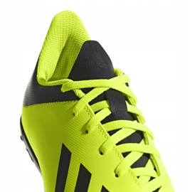 Las botas de fútbol adidas X Tango 18.4 Tf Jr DB2435 amarillo amarillo 4