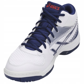 Zapatillas de voleibol Asics Gel-Task Mt B703Y 100 para hombre blanco azul marino blanco 3