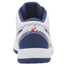 Zapatillas de voleibol Asics Gel-Task Mt B703Y 100 para hombre blanco azul marino blanco 5