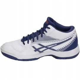 Zapatillas de voleibol Asics Gel-Task Mt B703Y 100 para hombre blanco azul marino blanco 2
