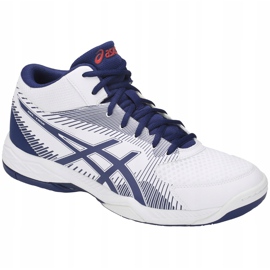 Zapatillas de voleibol Asics Gel-Task Mt B703Y 100 para hombre blanco azul marino blanco 4
