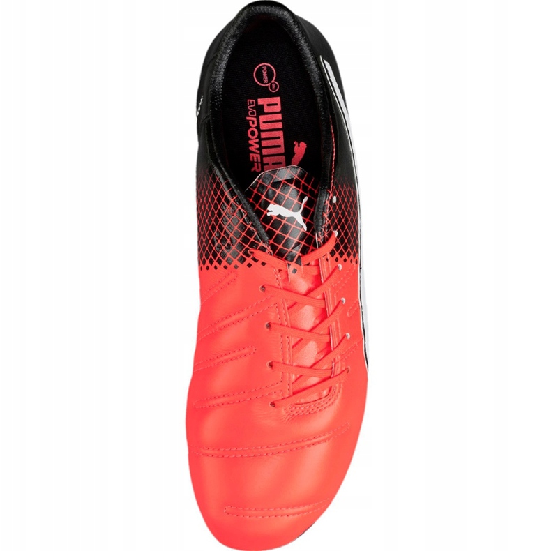 Botas de fútbol Puma evoPower 1.3 Lth Fg 103850 01 multicolor naranja 1