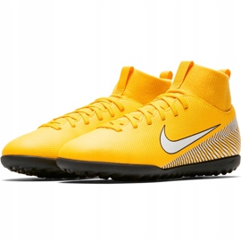 Zapatillas de fútbol Nike Mercurial Superfly X 6 Club Neymar Tf Jr AO2894 710 multicolor amarillo 3
