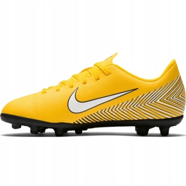 Zapatos de fútbol Nike Mercurial Vapor 12 Club Neymar Gs Mg Jr AO9472 710 multicolor amarillo 2
