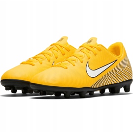 Zapatos de fútbol Nike Mercurial Vapor 12 Club Neymar Gs Mg Jr AO9472 710 multicolor amarillo 3