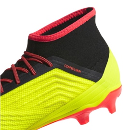 Botas de fútbol adidas Predator 18.2 Fg DB1997 multicolor amarillo 3